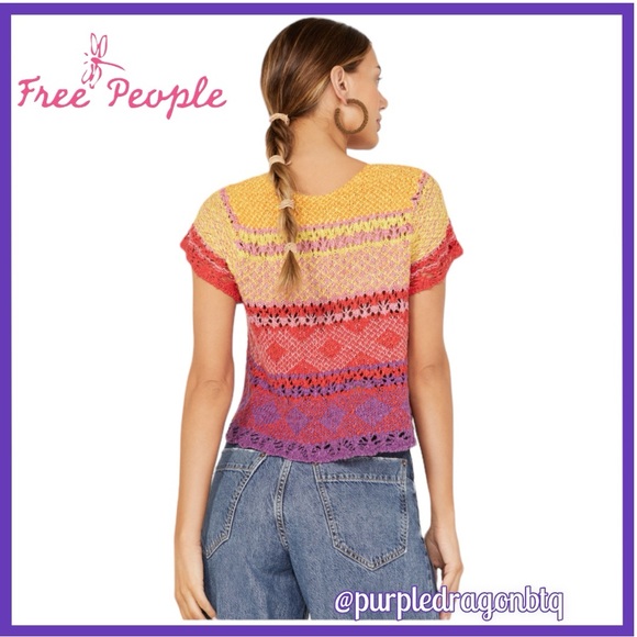 FREE PEOPLE LILY SWEATER TEE NWT‼️FINAL PRICE‼️‼️ - Picture 3 of 8